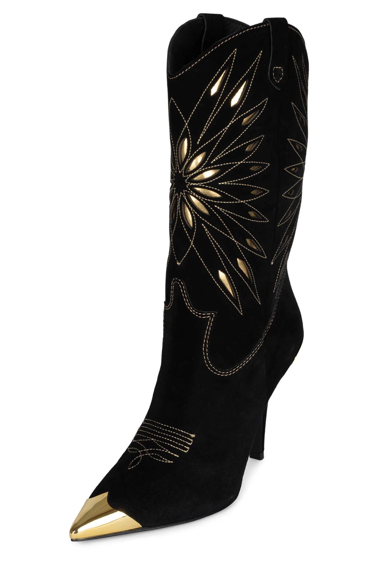 JEFFREY CAMPBELL PASO BOOTS - GOLD