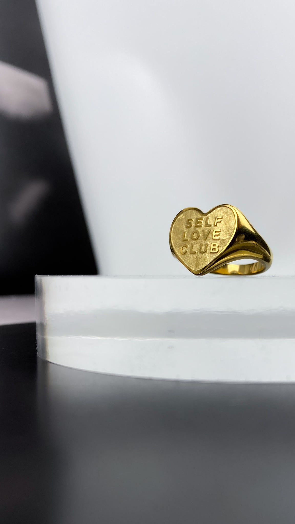 SELF LOVE CLUB WATER RESISTANT RING - GOLD
